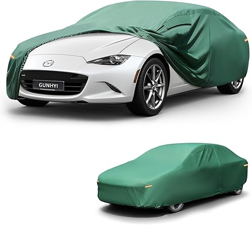Funda para coche impermeable para todo tipo de clima, funda completa de 16 capas de alta resistencia para exteriores con ventilaciones, correas y