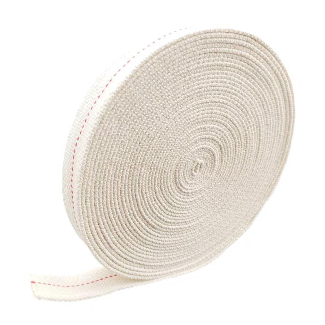 Mèche plate en coton de 10m pour lampe à huile lanterne à kérosène et brûleurs à huile