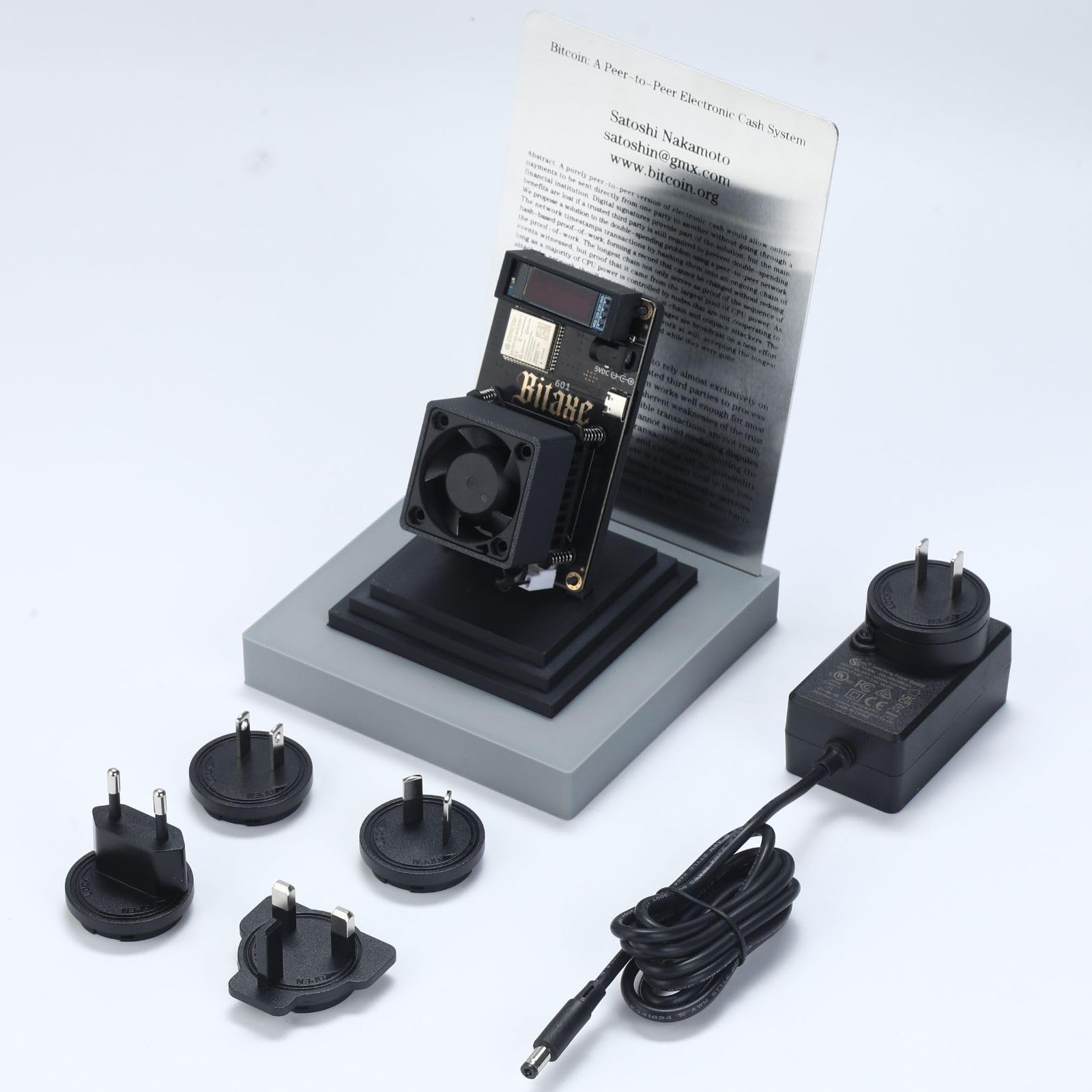 Amazon.co.jp: YYSLUPING Bitcoin Miner BTC Miner Solo Miner Bitaxe Gamma 601  1.2TH/s 18W BM1370 – Antminer S21 Proベースの高効率ASICマイナー ビットコイン（BTC）専用マイニング機器  とうこうしょく (ホワイト) : パソコン・周辺機器