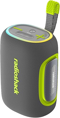 RadioShack Altavoz portátil de sonido en vivo IPX5 de 40 W, Bluetooth, altavoz portátil, negro, 4001793, 40 vatios, de pie, plástico