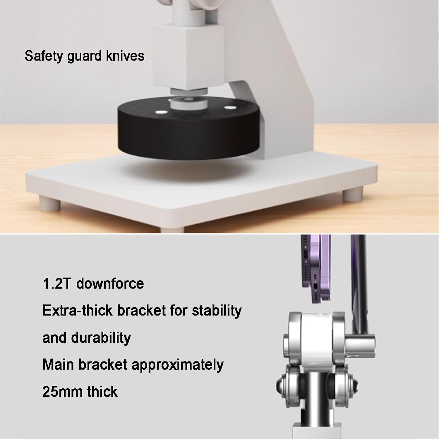 Manual Fabric Sampling Knife, Textile Carpet Gram Instrument, Circle Sampler Cutter100cm², Textile Carpet Gram Instrument, Hand Pressure Round Cloth Sample Cutter, for Leather, Paper(White)