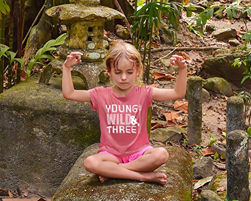 Young Wild and Three Girl 3rd Birthday Outfit Toddler Shirts 3 Year Old Girls Third Party Tshirt2