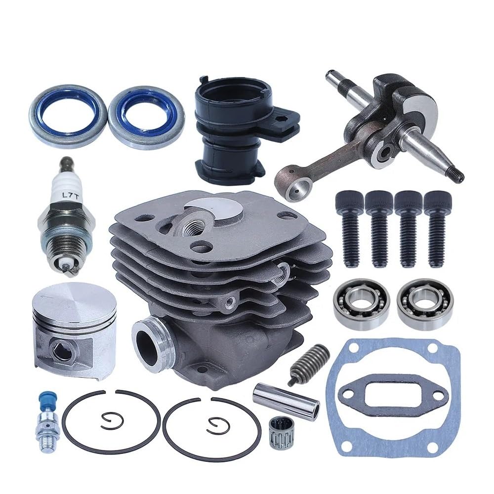 Kit cylindre piston vilebrequin 50 mm pour tronçonneuse 362 365 371 372