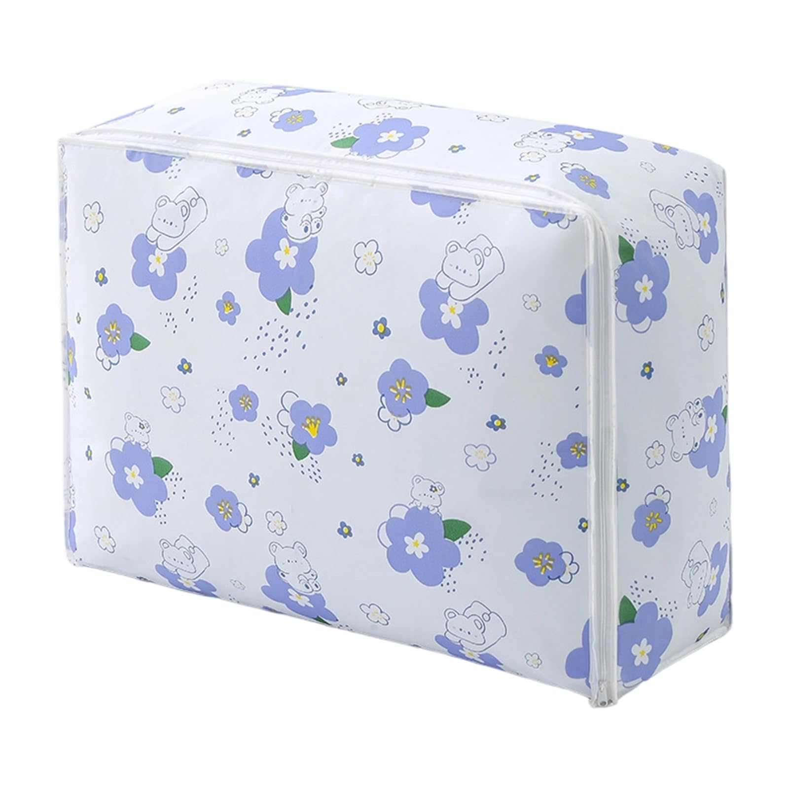APGLSXY Multipurpose PEVA Storage Bag Sturdy Zippered Designs for Bedding Clothes Travel Accessories PEVA Storage Bag