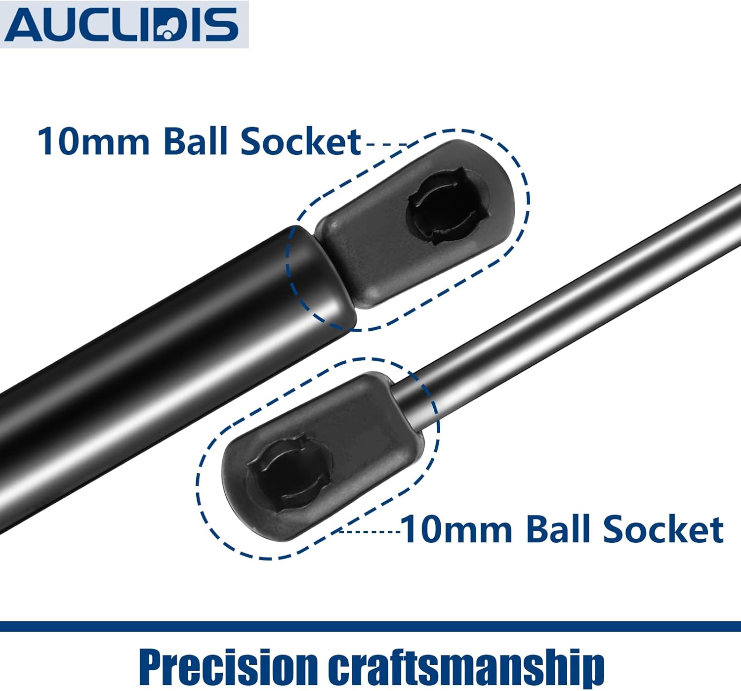 sx093p11 10 inch 10lb/44n gas strut shock spring lift support for truck pickup tool box toolbox lid rv overhead cabinet door toy cover boat storage replacement parts, 6649im, set of 2 by auclidis