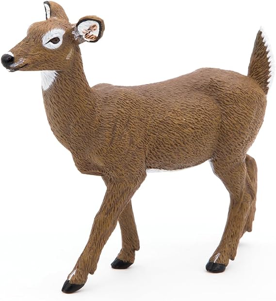 Papo - Realistic Virginia Deer Figure - Ages 3+ Wild Life Collection - Educational Play Forest Animals - Gift Idea Toy for Girls and Boys