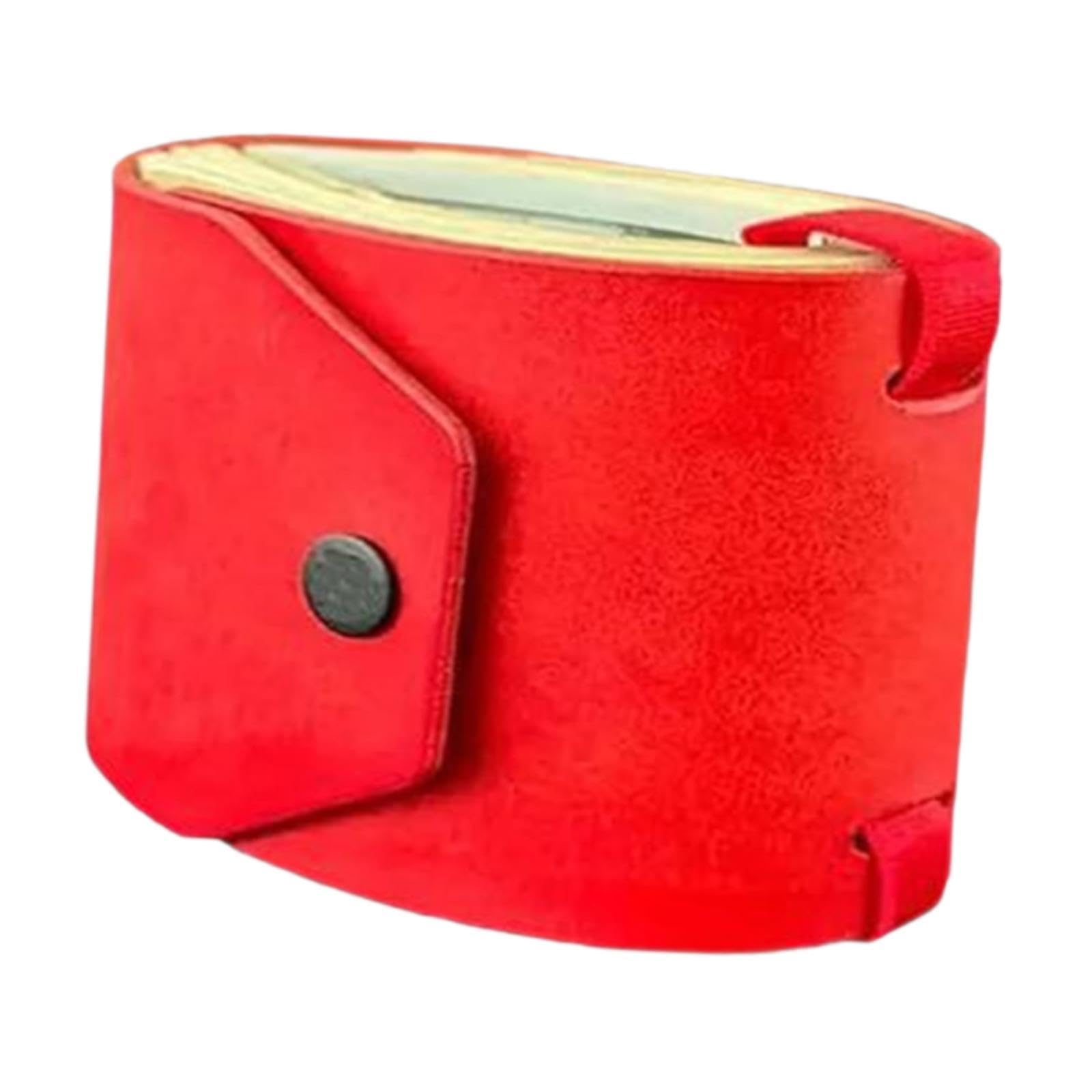 merishopp Cash Wrap Wallet with Clasp Pouch Organizer for Holiday Business Travel Red-picture-46