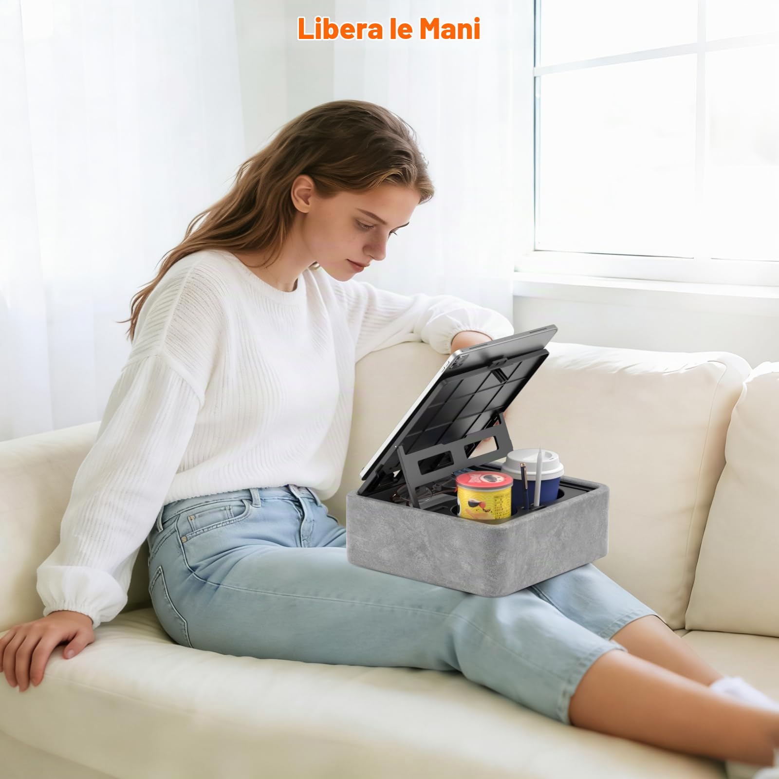 KDD Cuscino Porta-tablet 5 in 1 Pieghevole