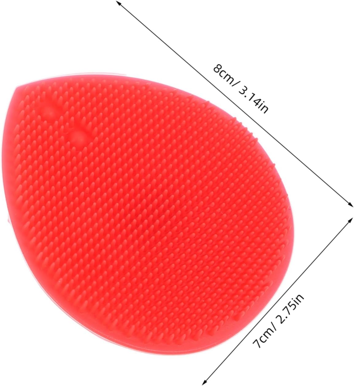 Heart Shape Silicone Bath Brush 5 Pack for Baby Face Washing image 3