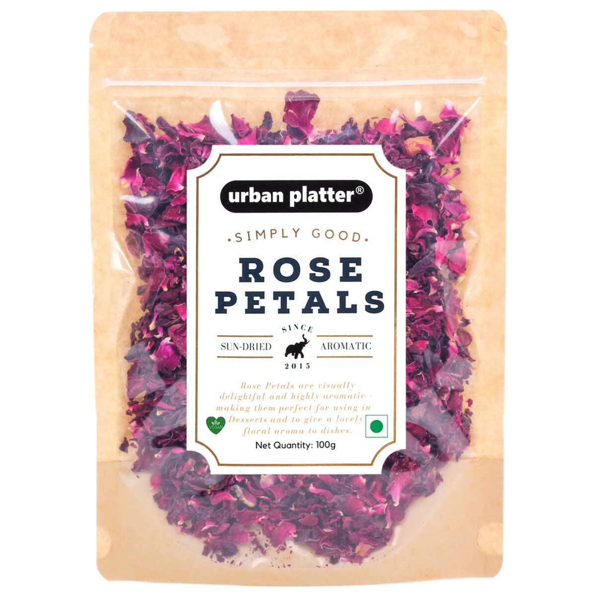 Urban Platter Sun Dried Rose Petals, 100 g Amazon.in Grocery
