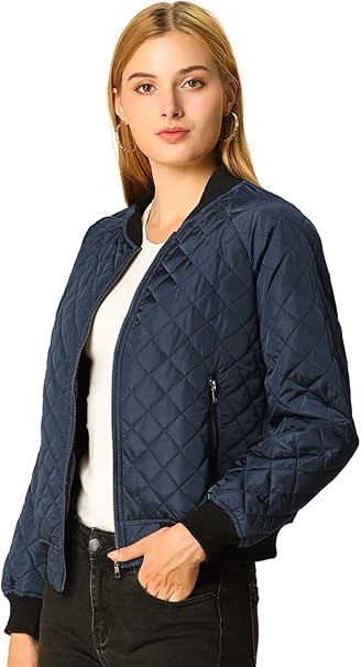 quilted sleeve leather jacket