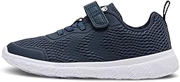 hummel Kinder Schuhe - ACTUS Recycled JR - Unisex Kinder Sneaker Jungen und Mädchen - Leichte Turnschuhe mit Elastischen Schnürsenkeln & Klettverschluss - aus Recycelten Materialien