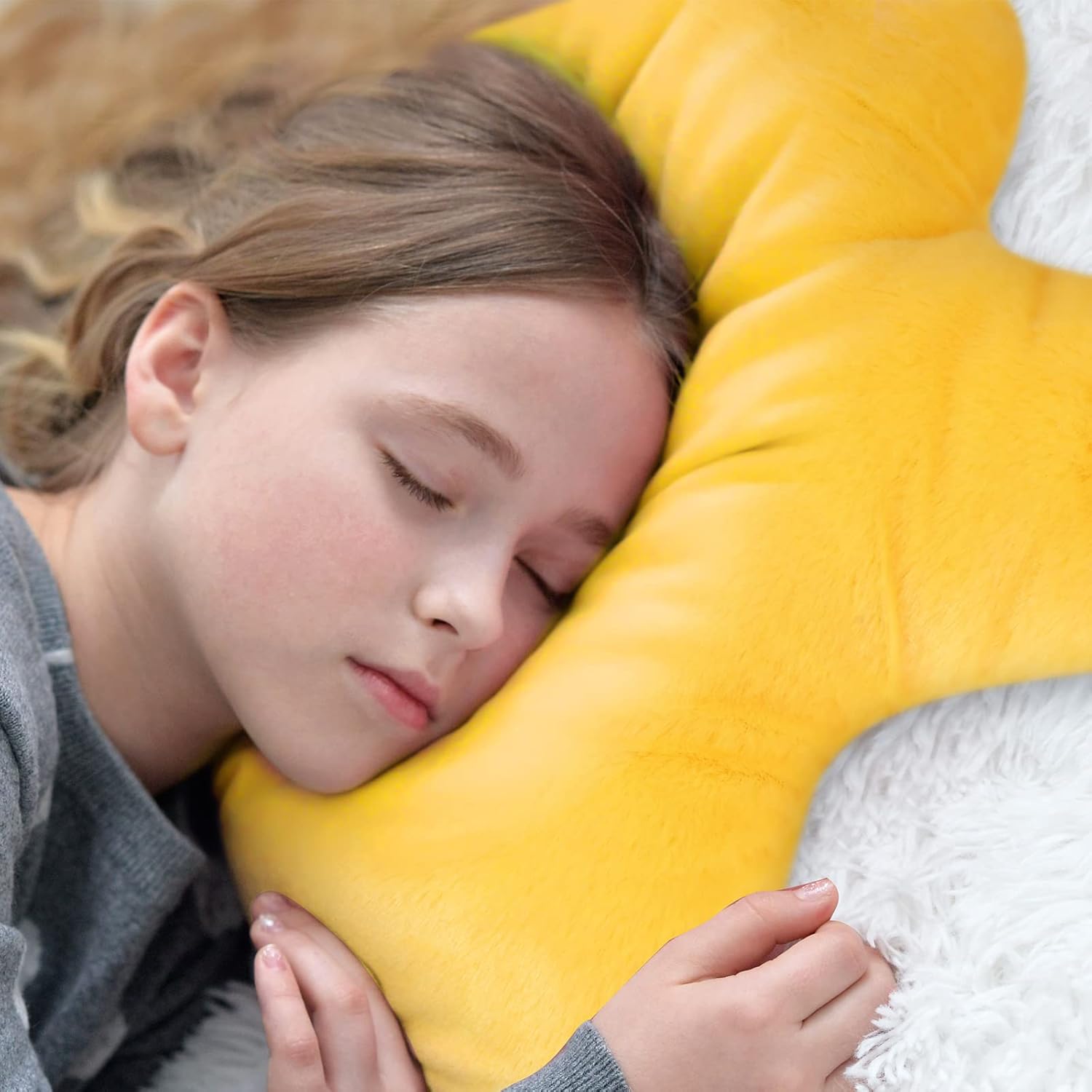 Unittype 3 Pack Star Throw Pillows15.75 inch Stuffed Cushion Decorative Plush Pillow Blue Violet Yellow Star Pillow for Bedroom Room Bed