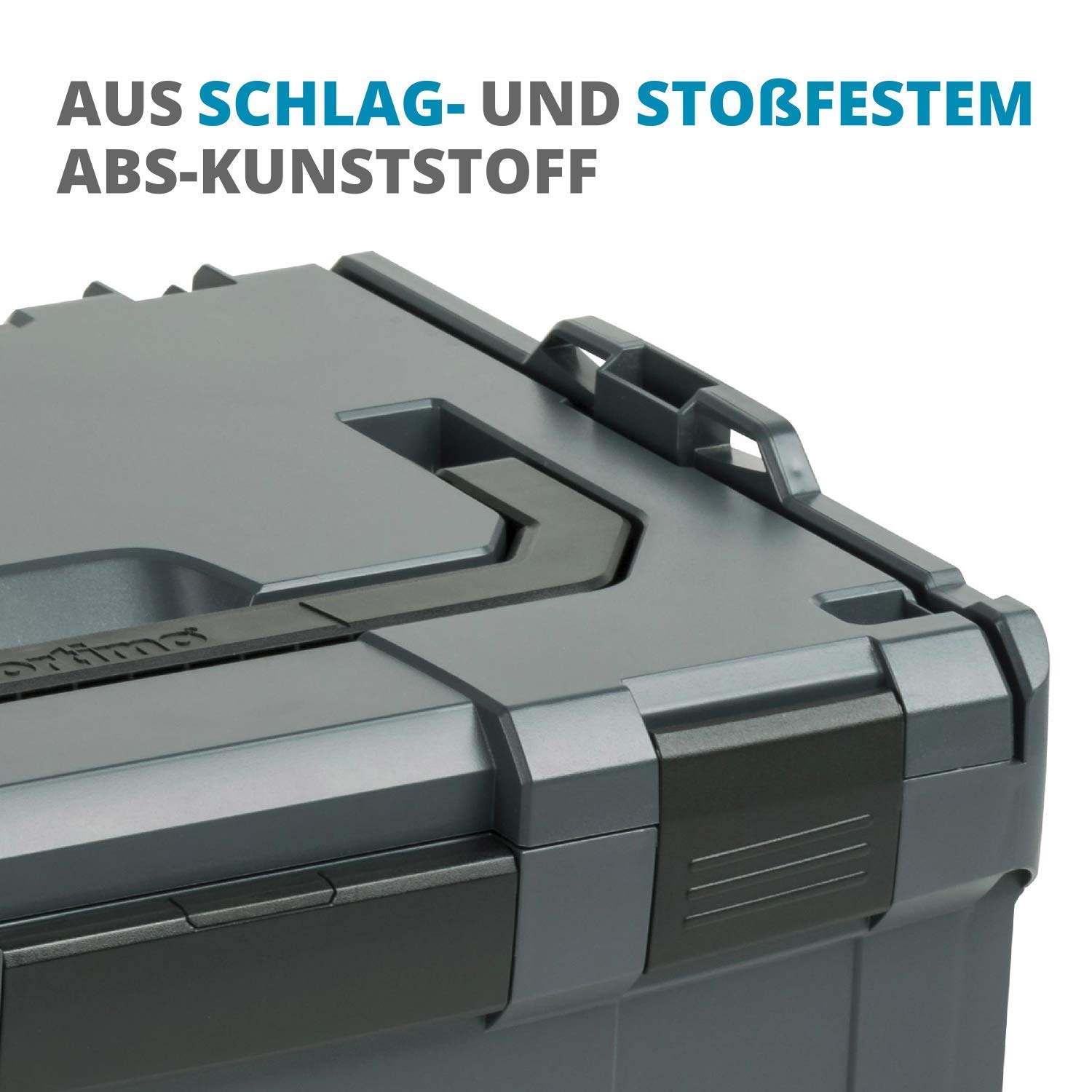 L-BOXX Sortimo i-Rack aktiv anthrazit bestückt mit LS-Schublade 72 schwarz