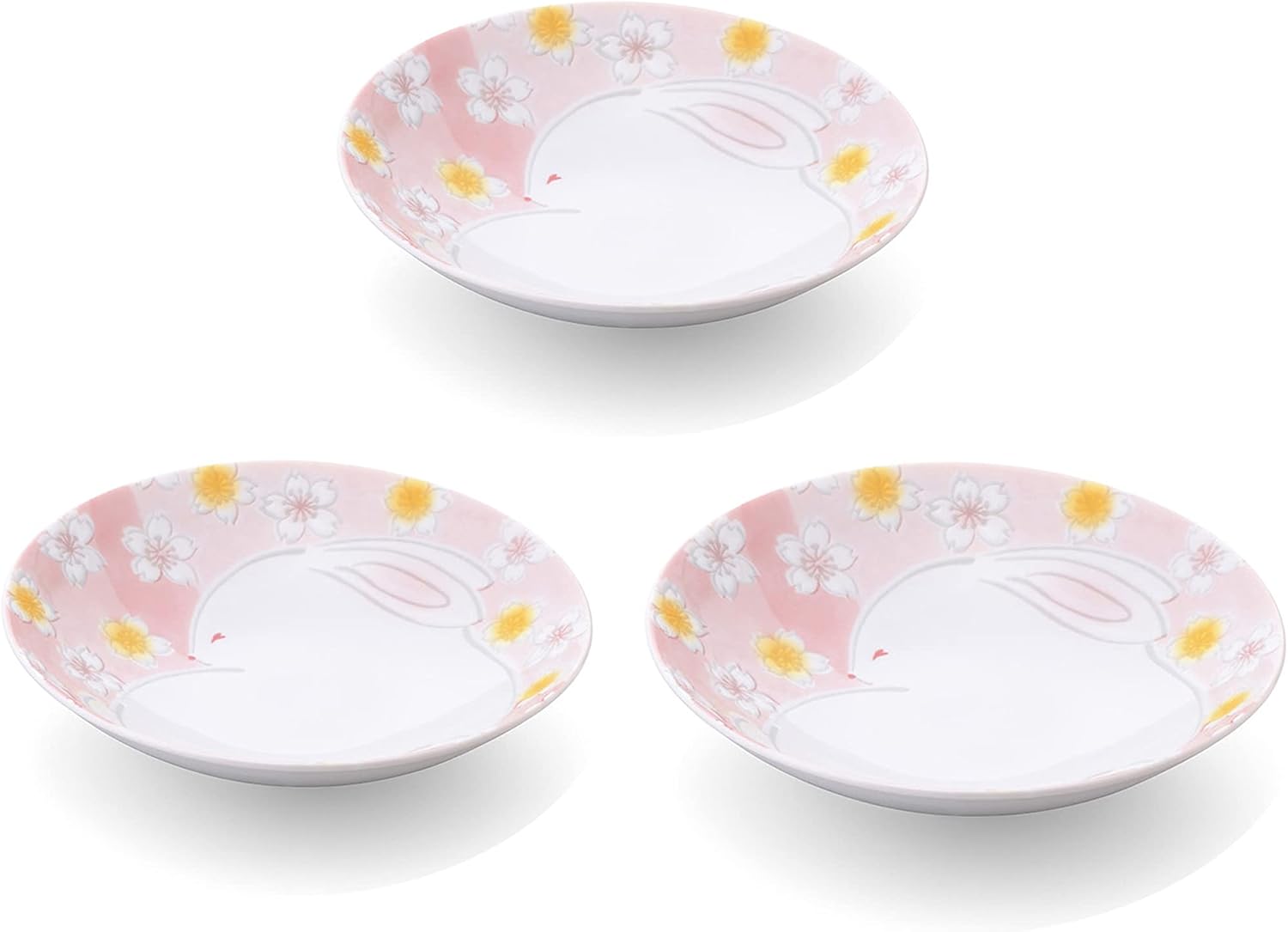 Amazon.com: カネセ Mino Ware Flower Rabbit Multi-Purpose Pot (Set of 3 ...