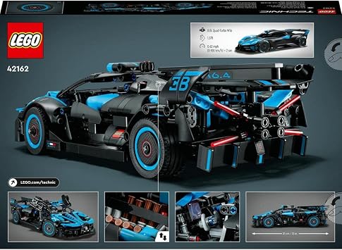 LEGO Technic Bugatti Bolide Agile Blue 42162, Ages 9 and Up