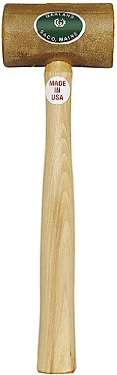 4oz.GARLAND RAWHIDE MALLET HAMMER #1 SIZE 1-1/4" FACE x 2-1/2" LONG LEATHERCRAFT (E 5)