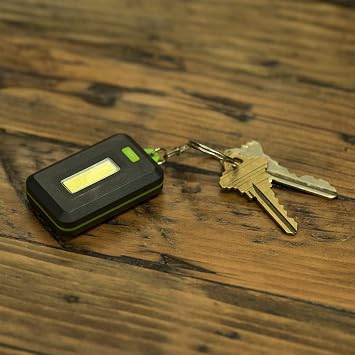 LitezAll COBFOB LED Keychain Light, Ultra Bright Mini COB Flashlight with Keyring, Compact EDC Pocket Light for Everyday Carry, Travel, and Emergency Use Battery Operated