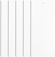 Vista 7 de DALIX Láminas de repuesto para persianas verticales de PVC, curvadas, lisas, blancas, 98.5 x 3.5 (paquete de 2)