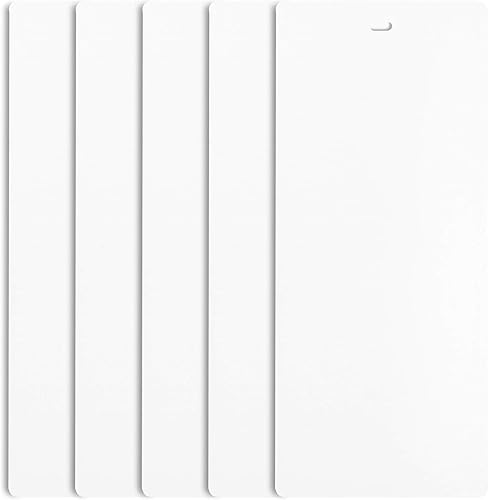 DALIX Listones de repuesto verticales de PVC curvados blanco liso 945 x 35 paquete de 5 DALIX Listones de repuesto verticales de PVC curvados blanco liso 945 x 35 paquete de 5