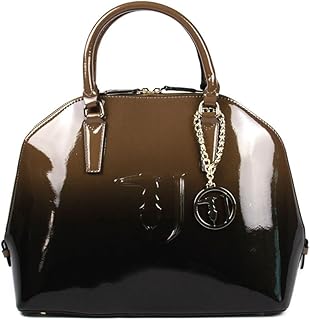 BORSA TRUSSARDI JEANS ISCHIA DOME EFFETTO LUCIDO 75B573 (64 BRONZO)