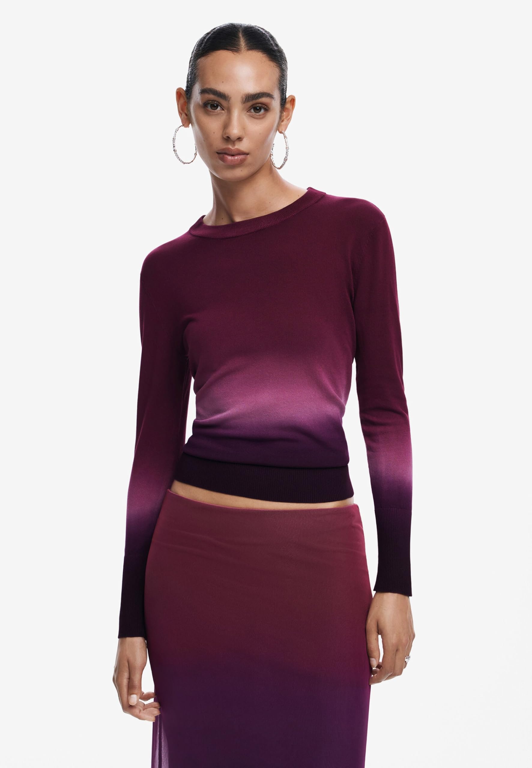 Desigual Repris_jers_Pear Bluza damska, Czerwone, S