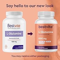 Vista 8 de BESTVITE Filler-Free L-Glutamine 1000mg per Capsule (240 Capsules) - Free Form - No Stearates - Gluten Free - Non GMO - Pure L Glutamine Supplement