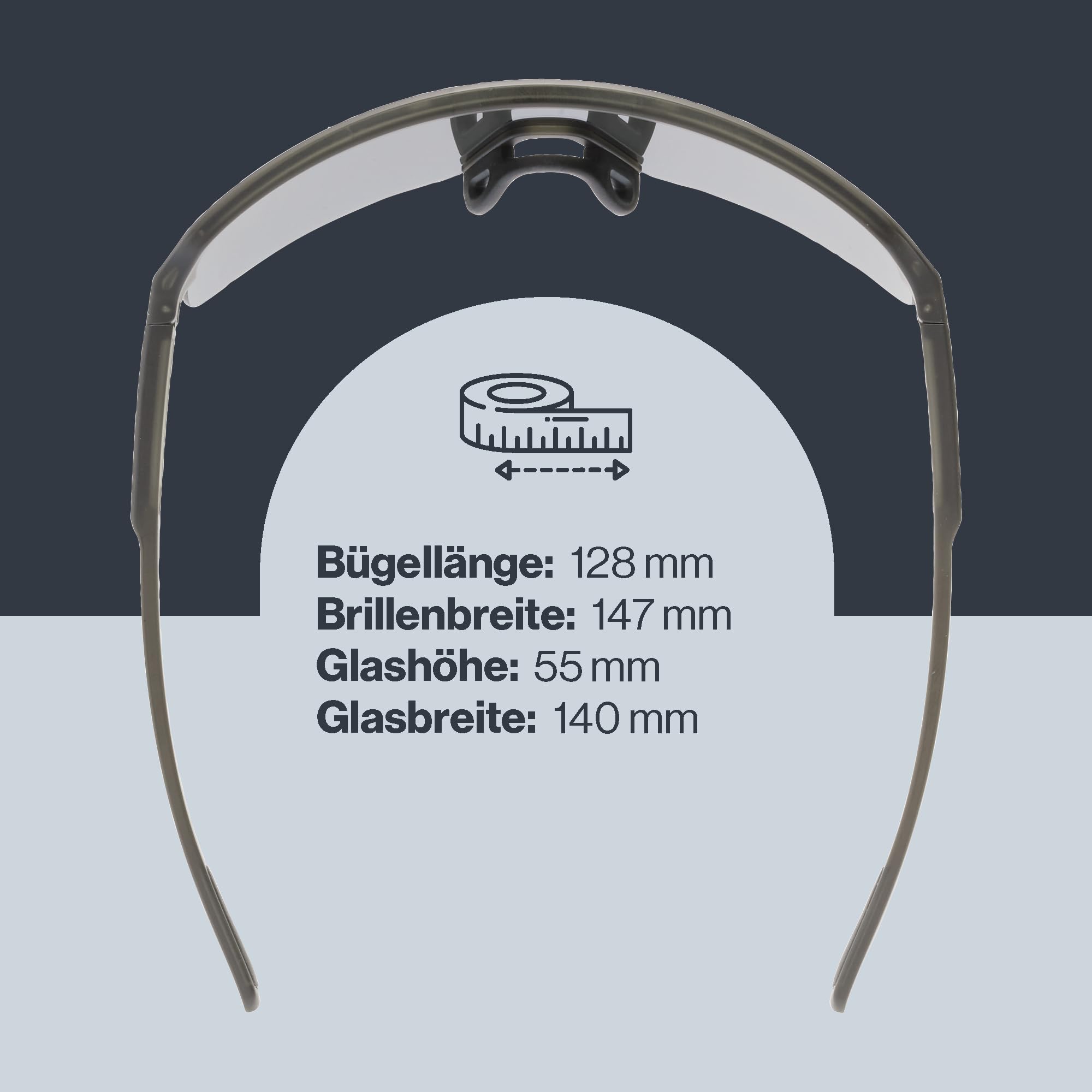 uvex dyrt - Sportbrille für Damen und Herren - großes Sichtfeld - 100% UVA-, B, C Schutz