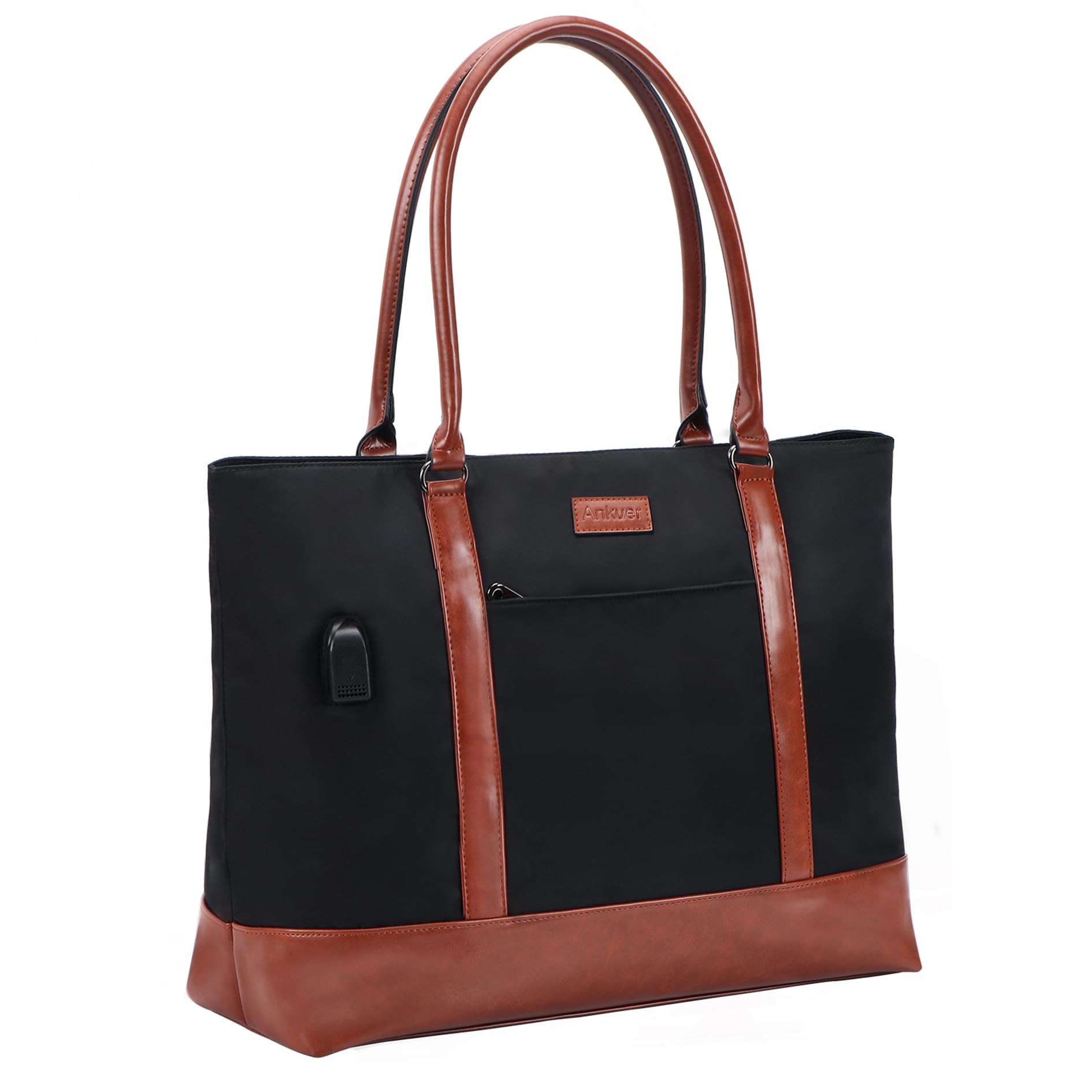 ANKUER Laptop Tote Bag Work Bag for Women with USB Port, 15.6 Inch Laptop Shoulder Business Bag