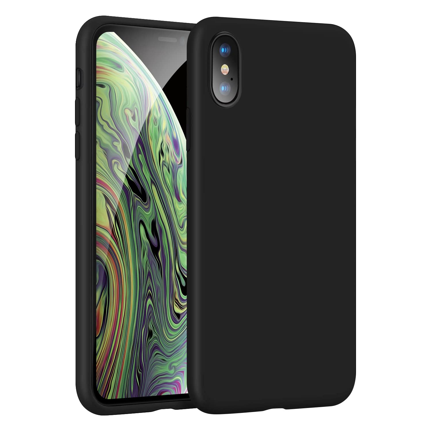 Amazon.co.jp: Xeokone iPhone Xs ケース マットブラック iPhone X 