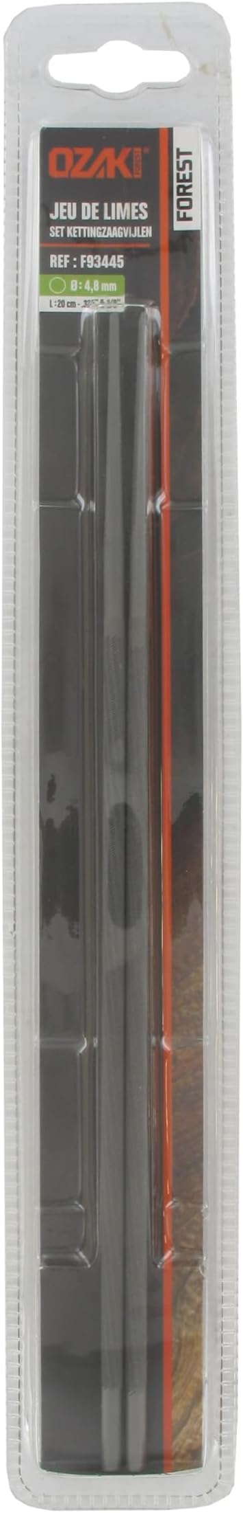Limes Rondes Ozaki Pour Chaîne Tronçonneuse - Diamètre 3.6mm (9/64') - Lot De 2 - Affûtage Professionnel