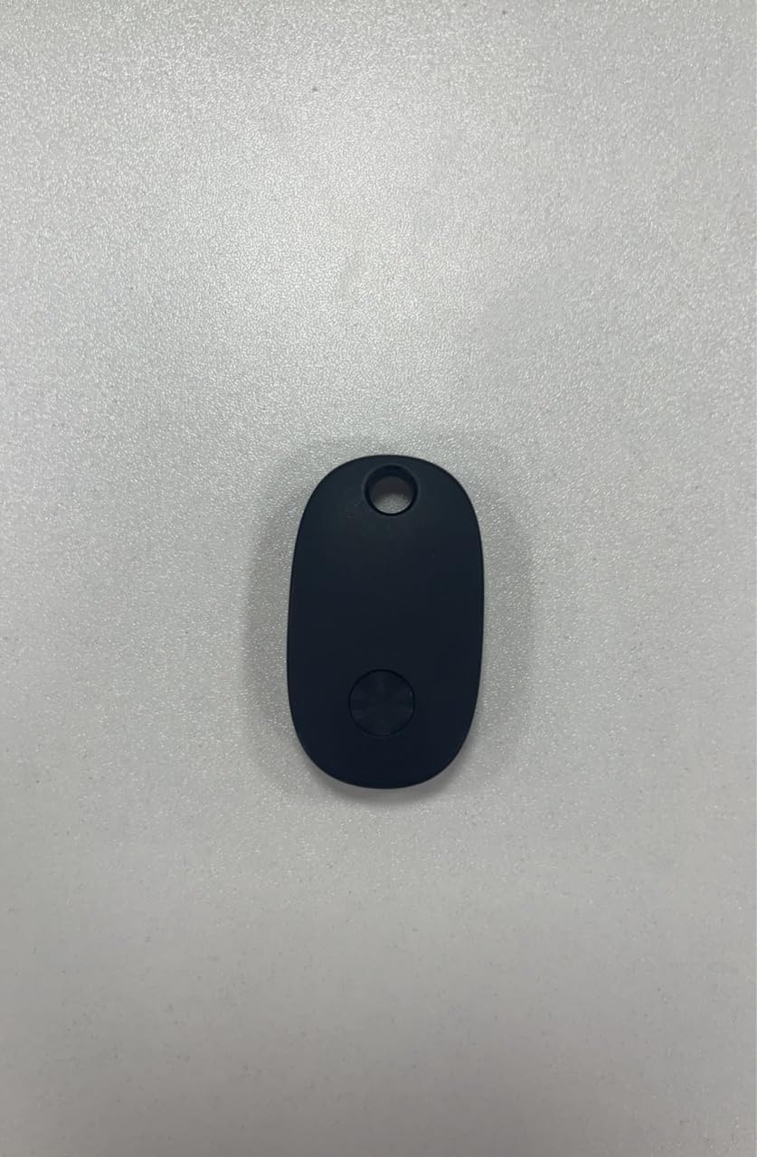 Tracker Tags, confezione da 1 pezzo, localizzatore Bluetooth intelligente compatibile con l'app Trova il mio iPhone di Apple (solo iOS), localizzatore di chiavi e oggetti (nero)