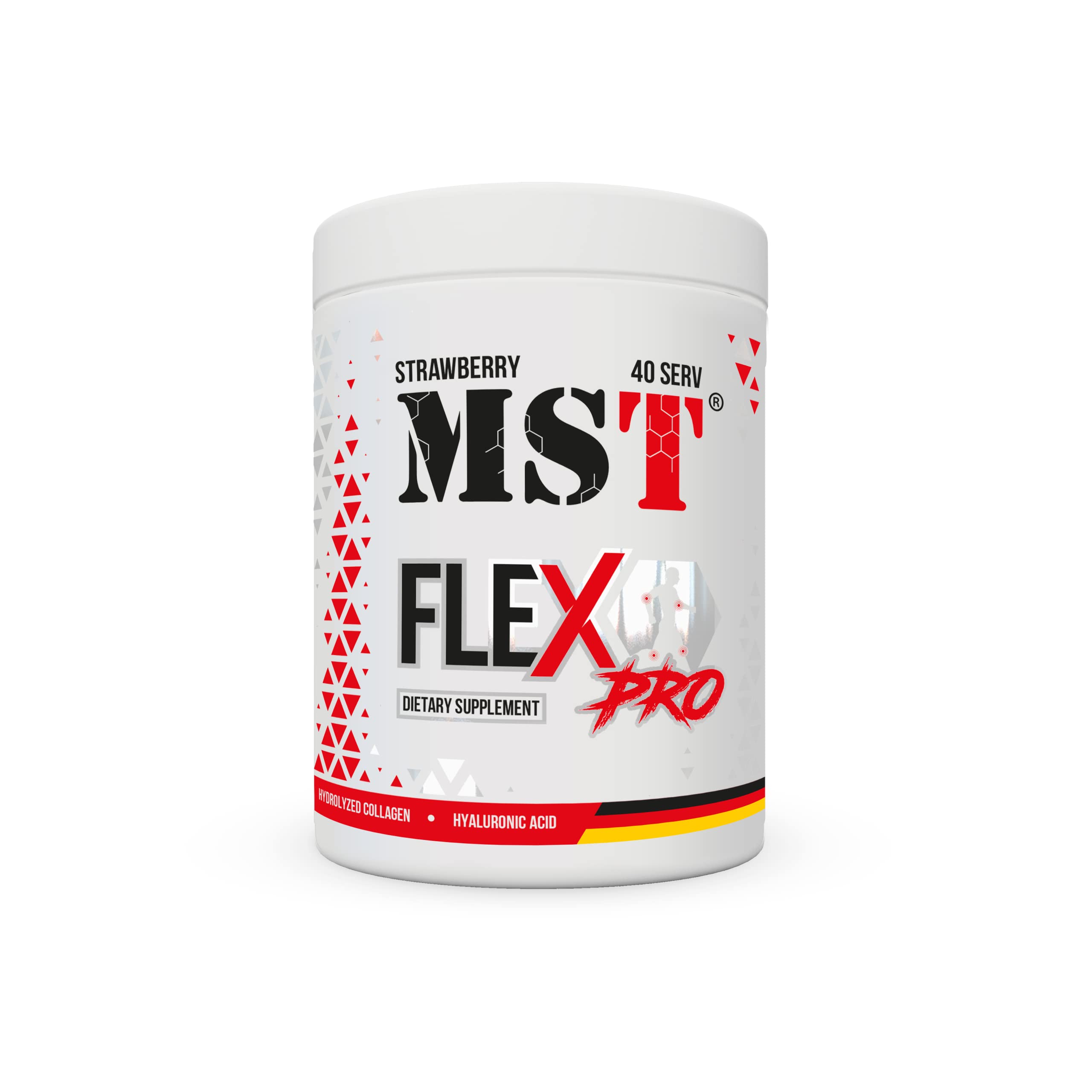 MST® Nutrition Flex Pro Pulver – Kollagen, MSM, Glucosamin, Chondroitin & Hyaluronsäure – Hochwertige Rezeptur – Made in Germany (420g, Erdbeere)