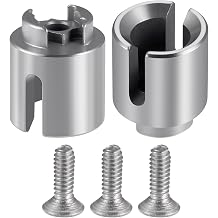 AXspeed 2 Pieces RC Drive Cup Aluminium Axle Joint Drive Shaft Cup for 1/18 HBX 18859 Upgrade Replacement Part