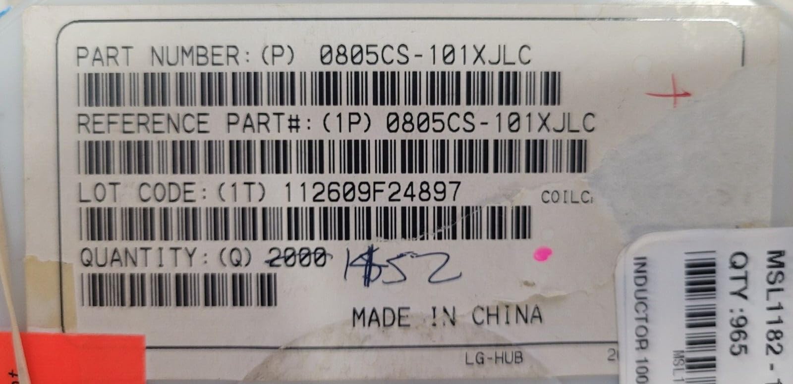 (10 PC) 0805CS-101XJLC COILCRAFT