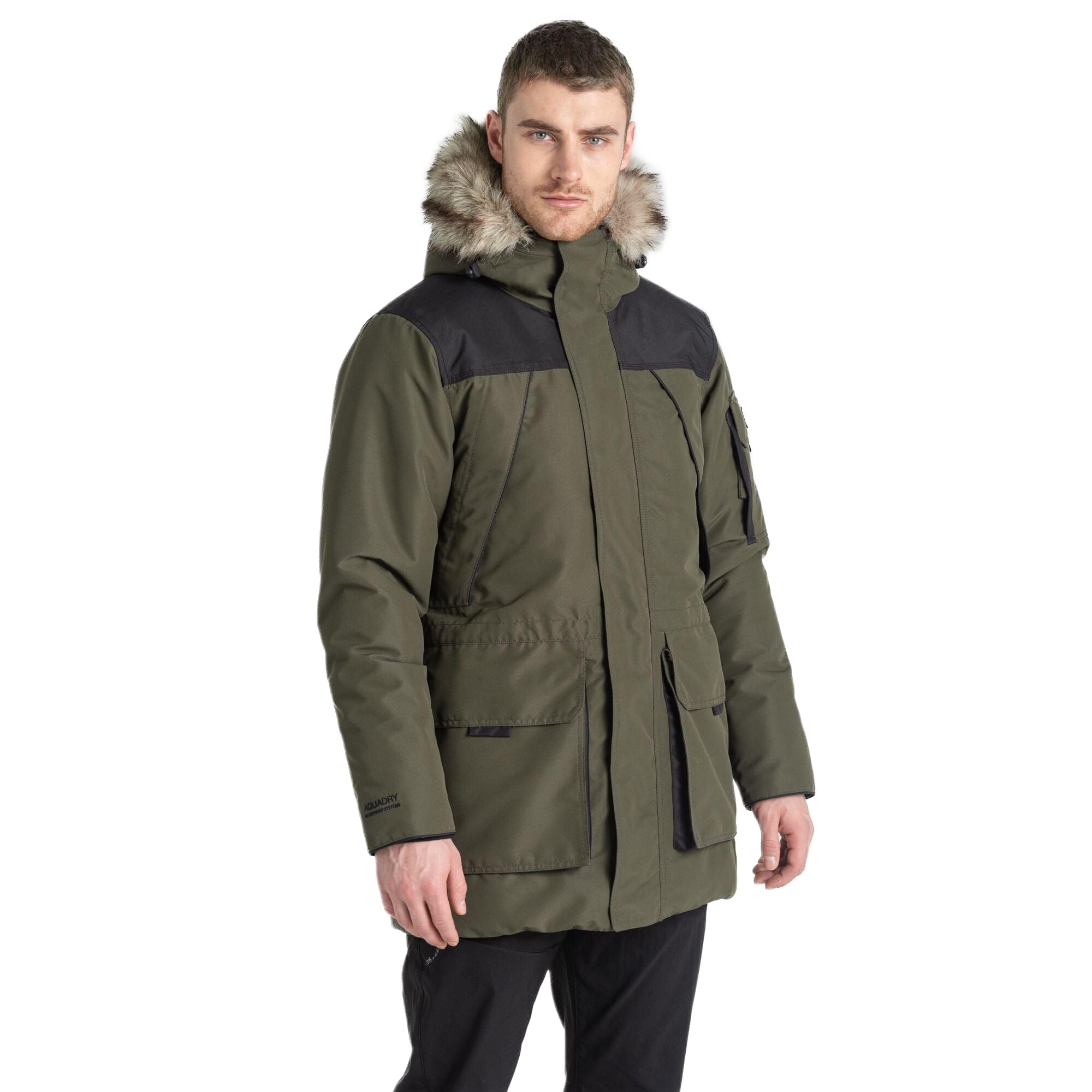 Craghoppers Mens Bishorn Jacket Wdld Green/Black XXL