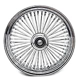 TARAZON 16 x 3.5 Chrome Front Wheel Fat Spoke Wheel for Harley Softail, Baggers Heritage, Fat Boy, FLST, FLSTC, FLSTF 2000-2007