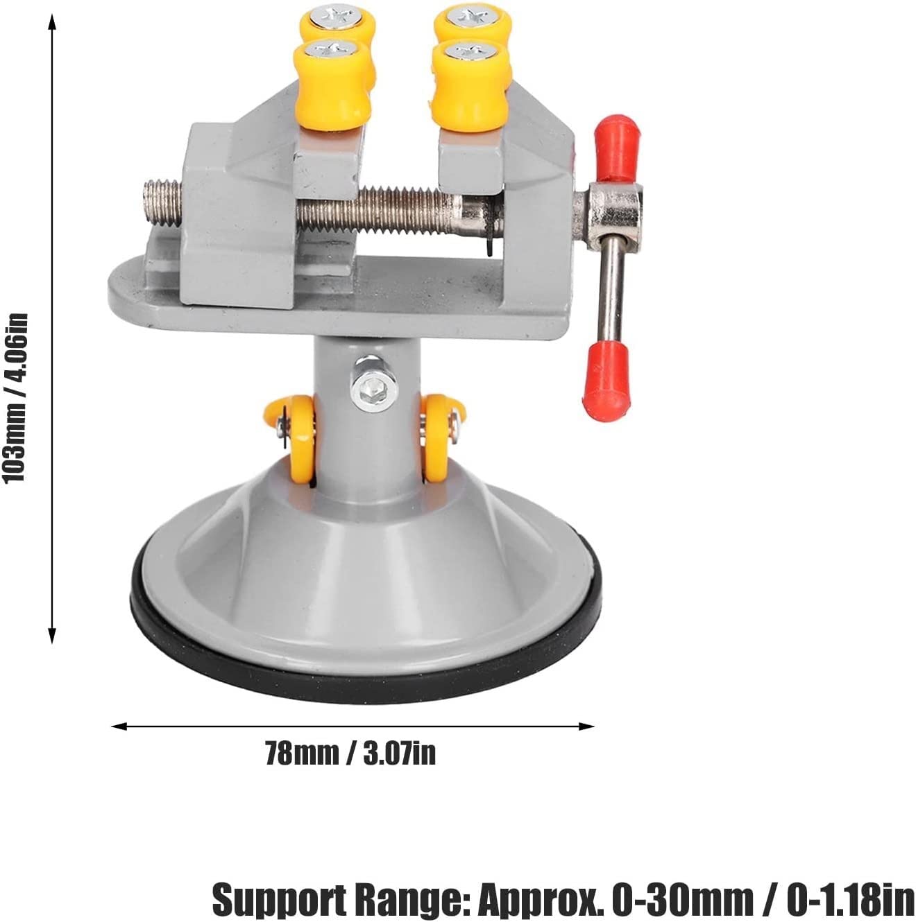 Prensa de tornillo de banco， Tornillo de banco for tallar con ventosa, Mini taladro Universal, herramienta de tallado for carpintería, jardinería, abrazaderas artesanales
