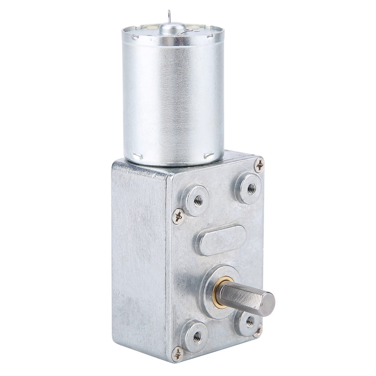 FTVOGUE 12V CC Moteur à Engrenages en Métal à Vis de Couple Élevé Turbo à Vis sans Fin Moteur à Réduction (10RPM)