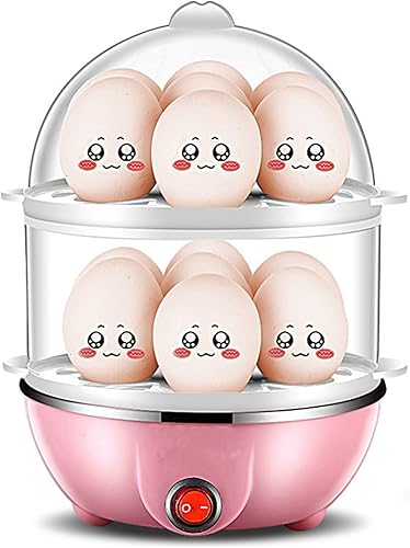 Miniatura 4 de Olla rápida para huevos, olla eléctrica para huevos con capacidad para 14 huevos con taza medidora, caldera de huevos de polipropileno duradera con