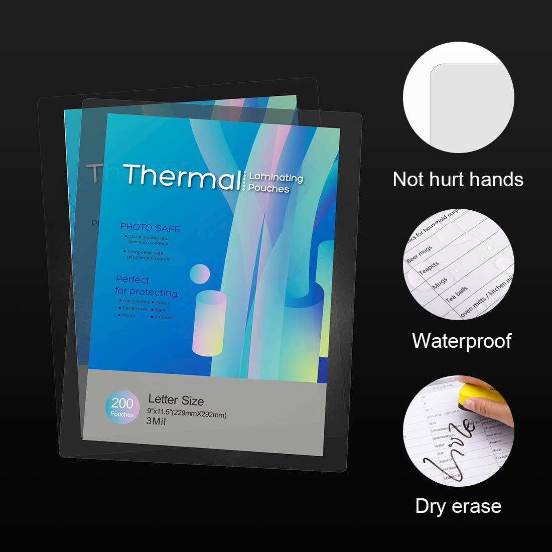 Discount 80% KTRIO Laminating Sheets, Holds 8.5 x 11 Inch Sheets 200 Pack, 3 Mil Clear Thermal Laminating Pouches 9 x 11.5 Inch Lamination Sheet Paper for Laminator, Round Corner Letter Size Discount 70% KTRIO Laminating Sheets, Holds 8.5 x 11 Inch Sheets 200 Pack, 3 Mil Clear Thermal Laminating Pouches 9 x 11.5 Inch Lamination Sheet Paper for Laminator, Round Corner Letter Size