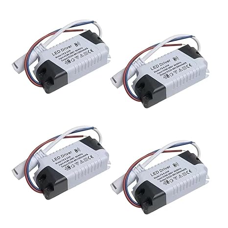 Acxico 4 pcs led driver 8/12/15/18/21w power supply dimmable tran…