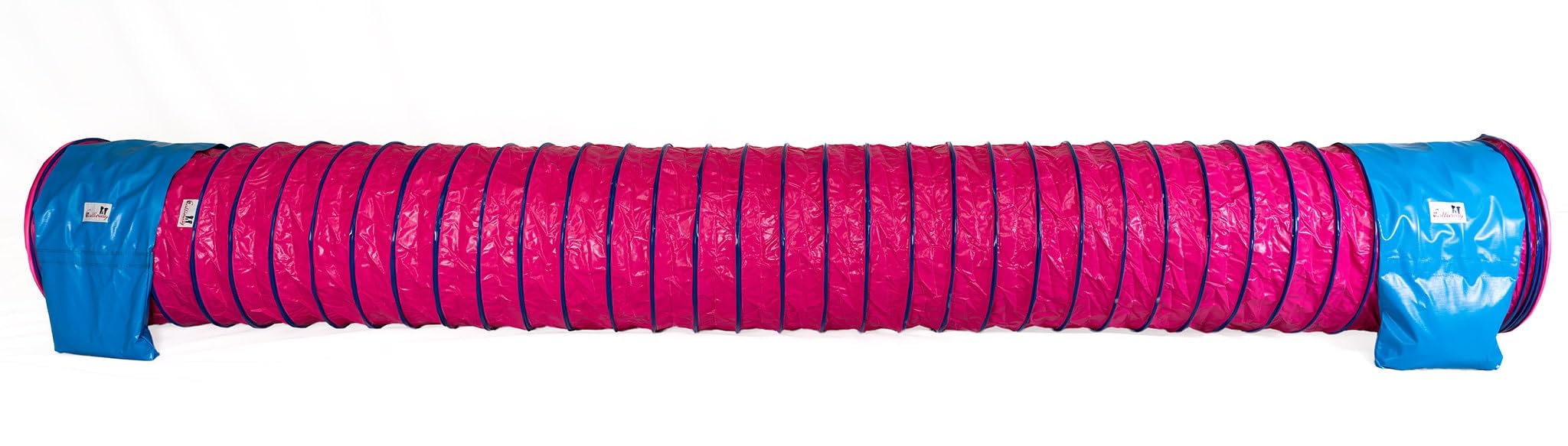Callieway® Dog Agility tunel profesjonalny / psy tunel 5 m długości / 60 cm Ø Agility urządzenie (5 m, fuksja)