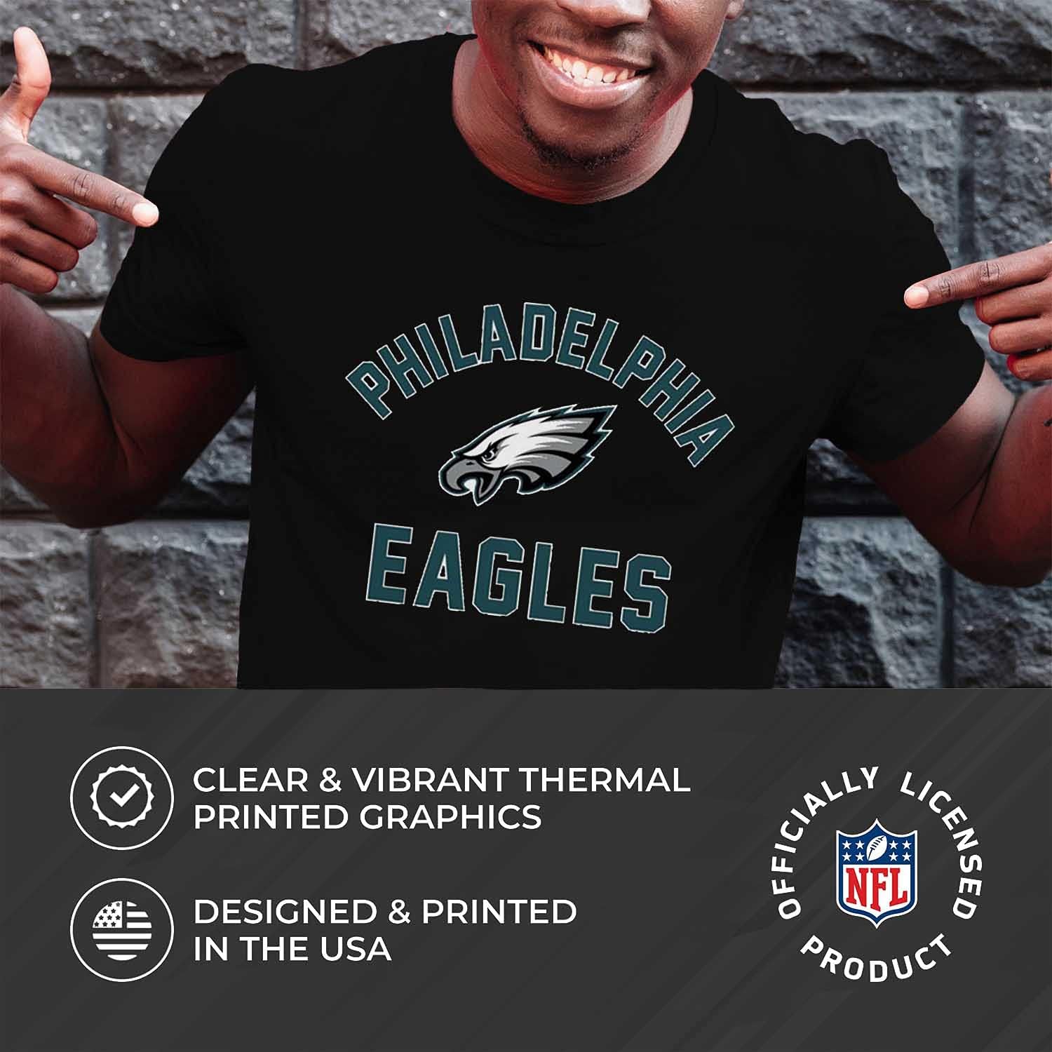 Team Fan Apparel NFL Gameday Adult Pro Football T-Shirt, Lightweight Tagless Semi-Fitted Football T-Shirt
