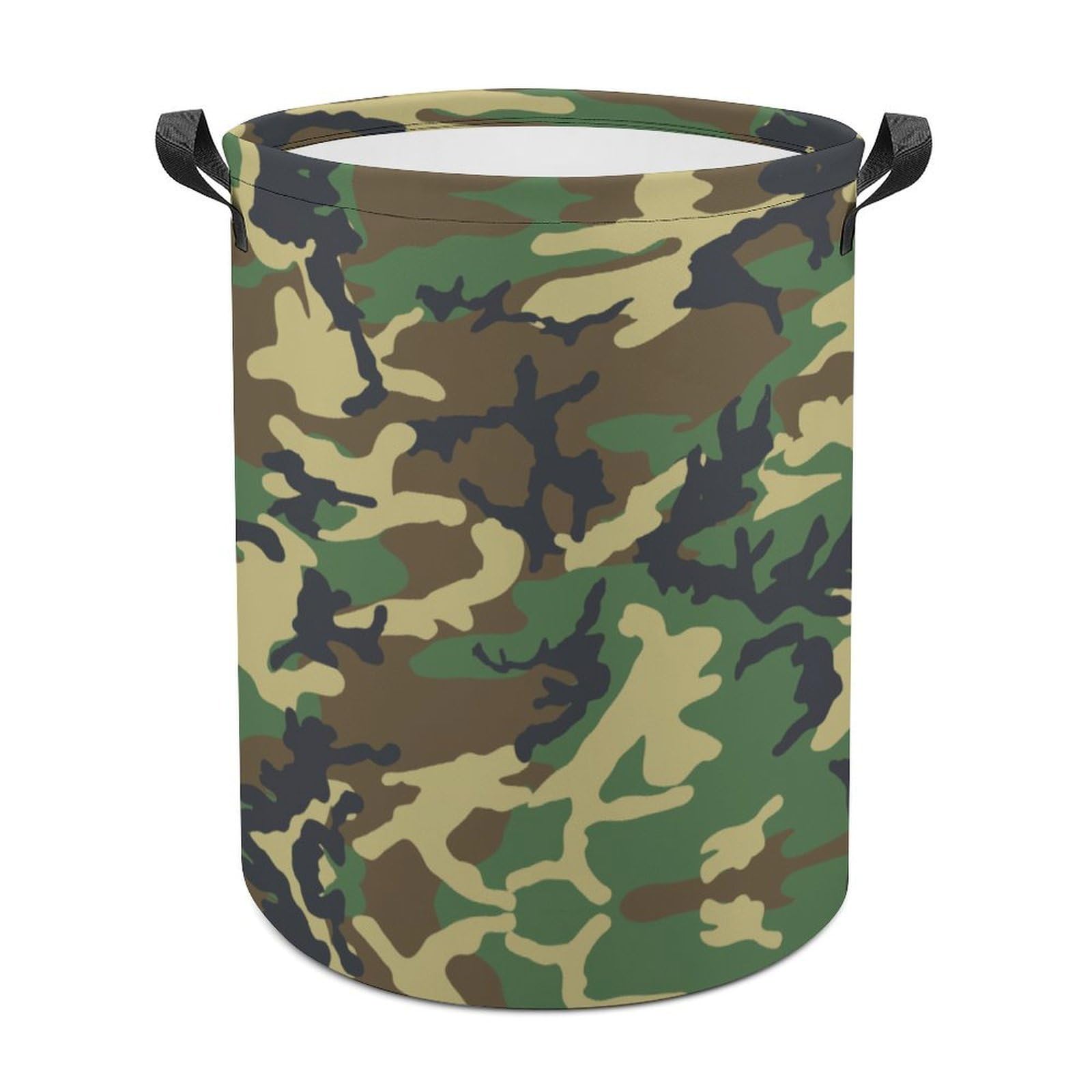 MHYRAC Laundry Hamper, Camouflage Pattern Laundry Basket, Washing Basket with Handle