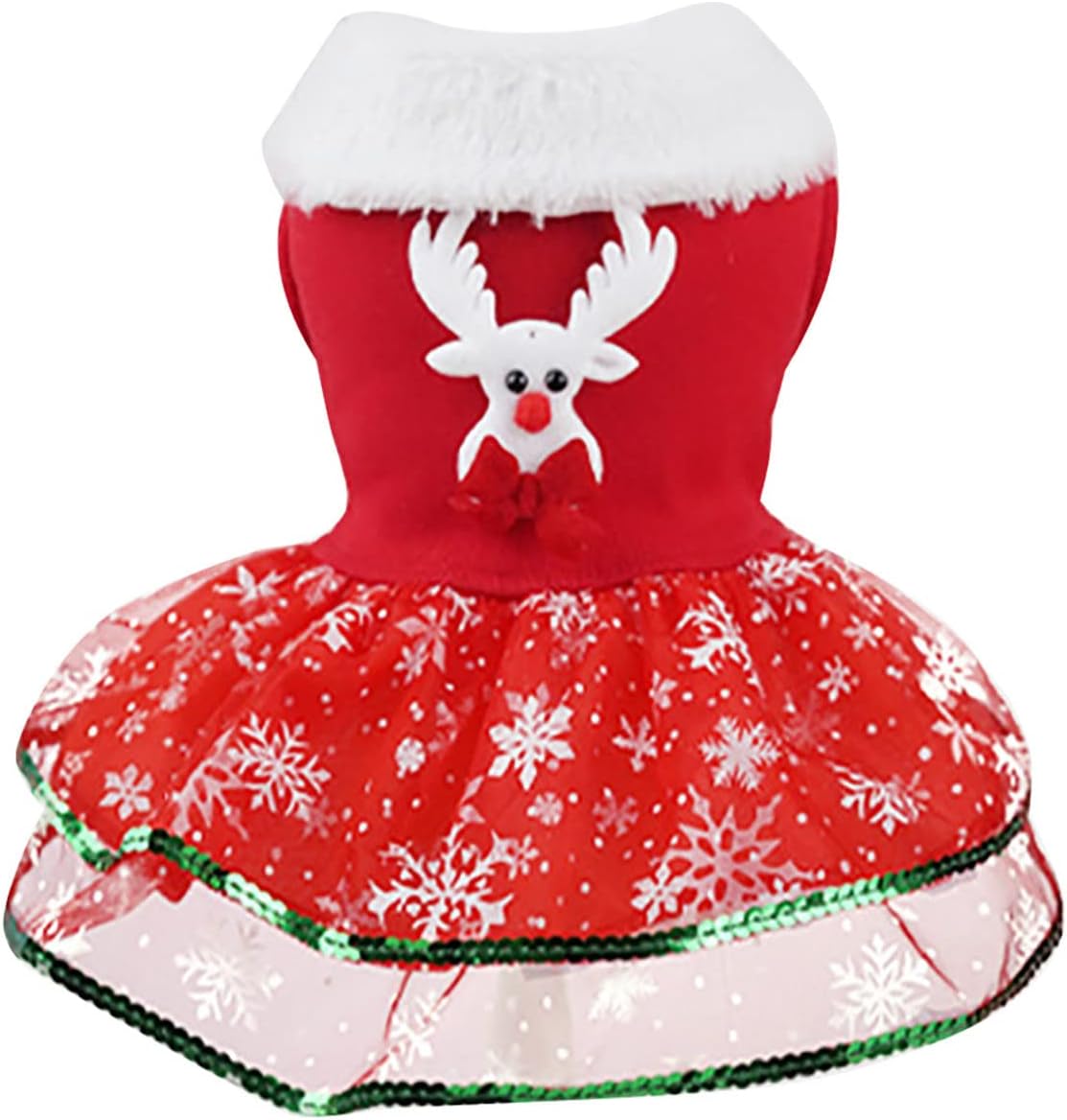 Small Dog Jackets Pet Christmas Print Dress Outfit Thermal
