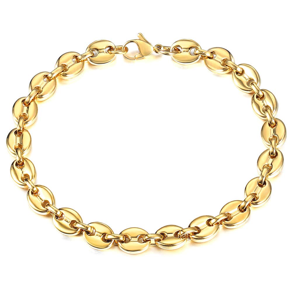 Amazon.com: Trendsmax 7mm Coffee Beans Link Chain Bracelet