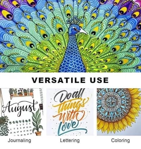 Caneta Brush de Ponta Dupla Kit Com 24 Cores Para Desenho