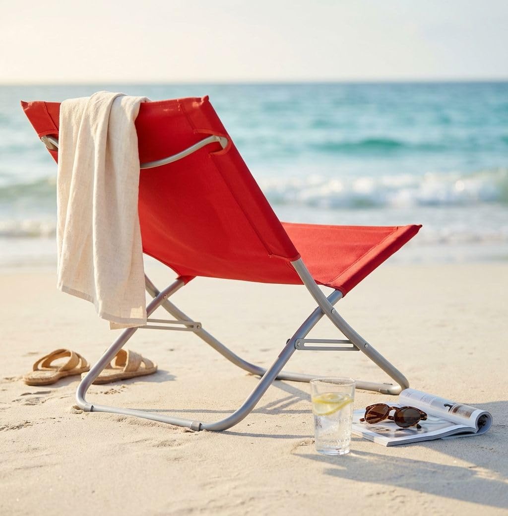 MilaniHome.it - Spiaggina Mare Sdraio Acciaio Oxford Verde Lime per Campeggio Spiaggia Piscina Giardinodi coloreBlu