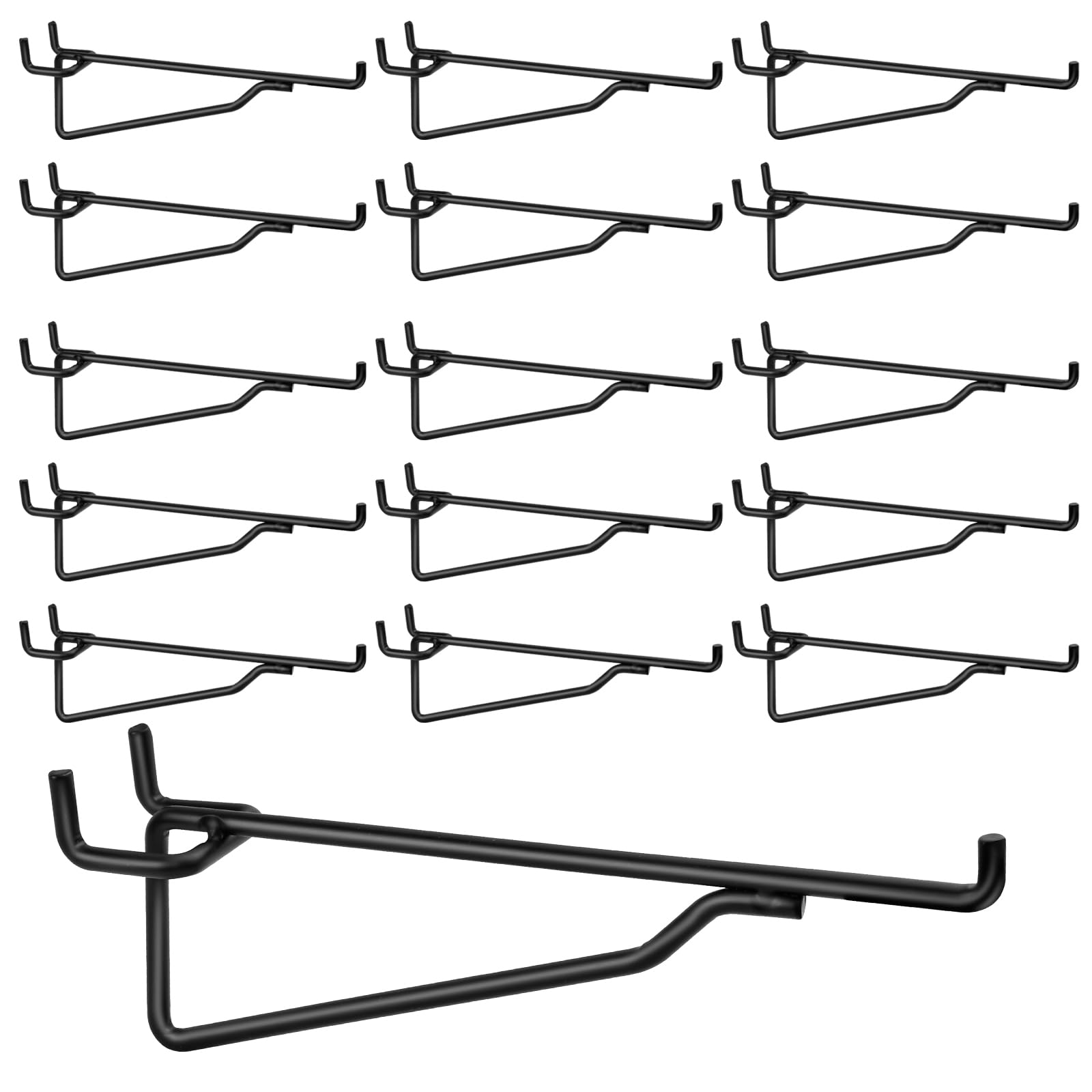 Aemygo 16 Pcs Metal Peg Board Hooks, 6